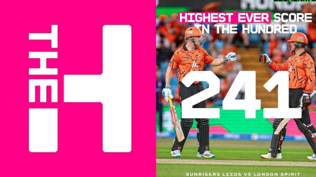 Highest Totals in The Hundred Men's