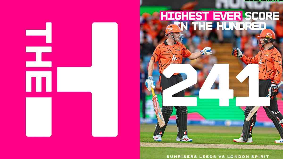 Highest Totals in The Hundred Men's