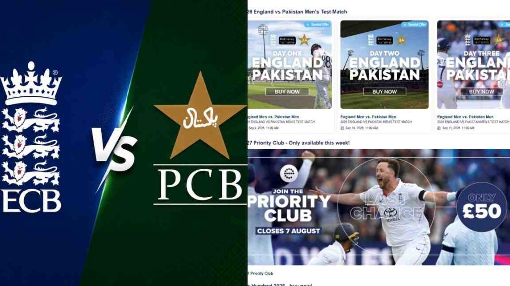 Pakistan Tour of England 2026 Tickets